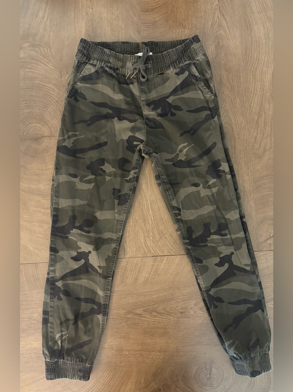 Rag Supply Olive Camo Jogger Pants with Drawstring Waist